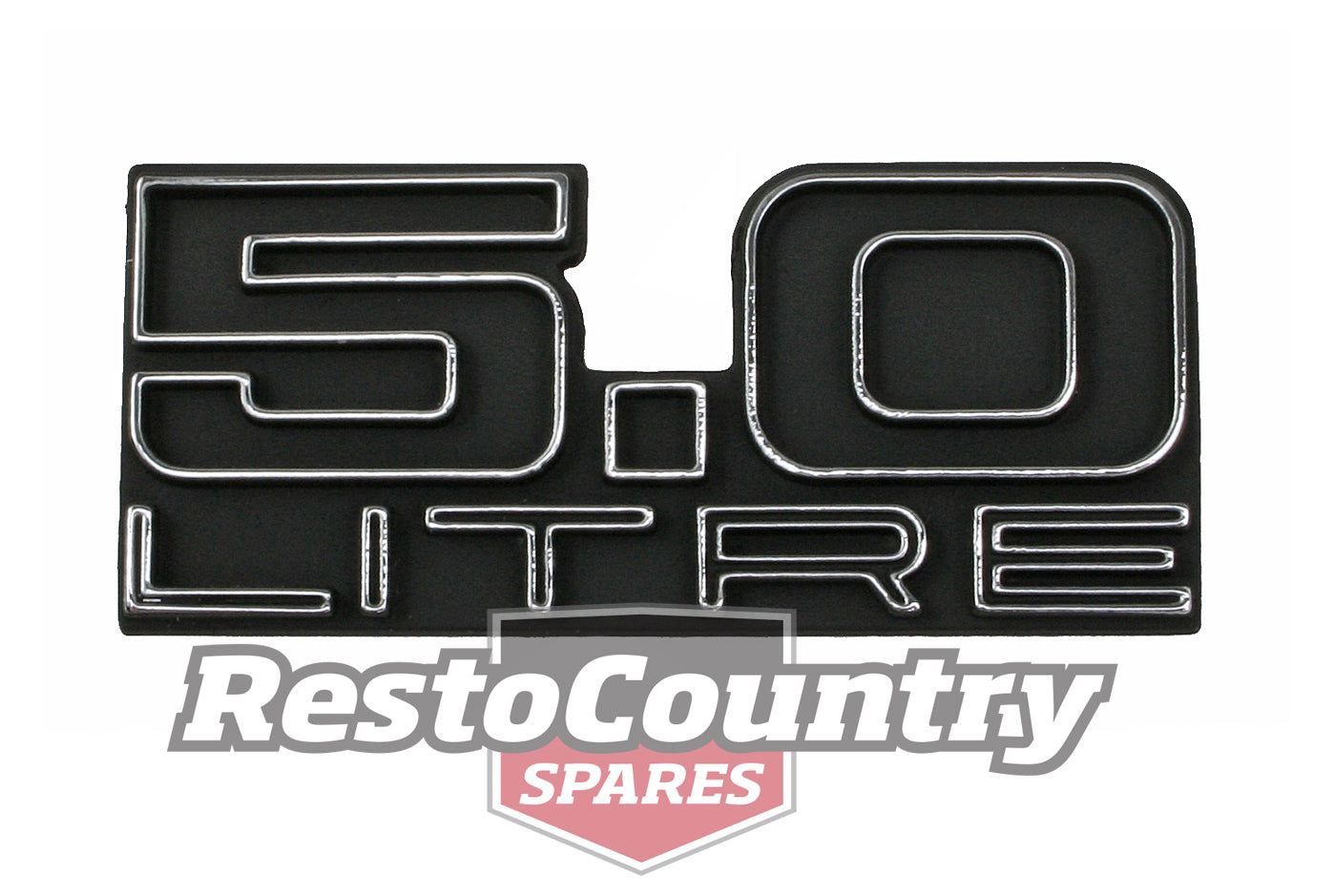 Badge "5.0 Litre" Boot Tailgate HJ HX HZ LX - B1051