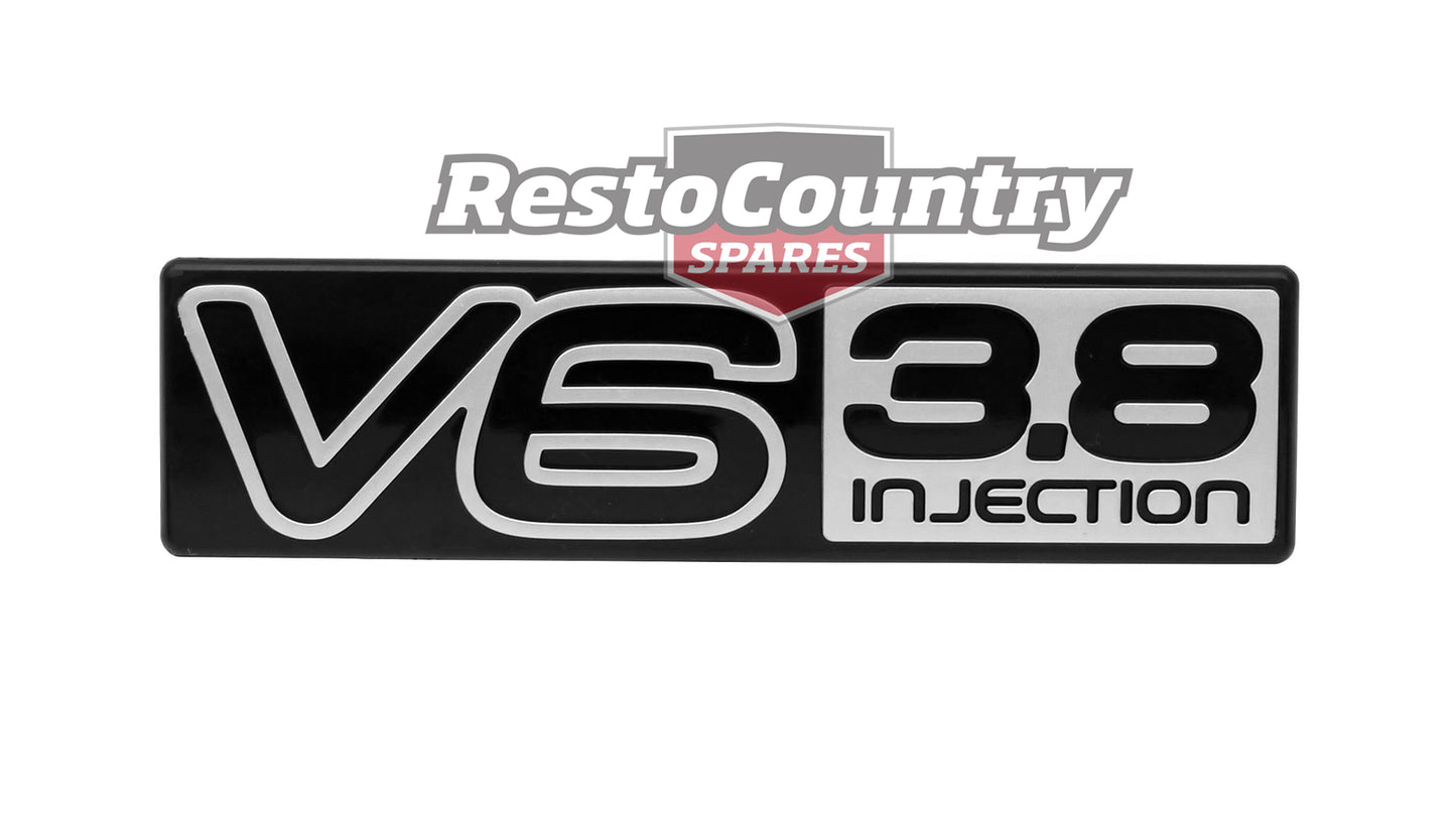 Badge "V6 3.8 Injection" VN Boot (Black & Silver) - B1166