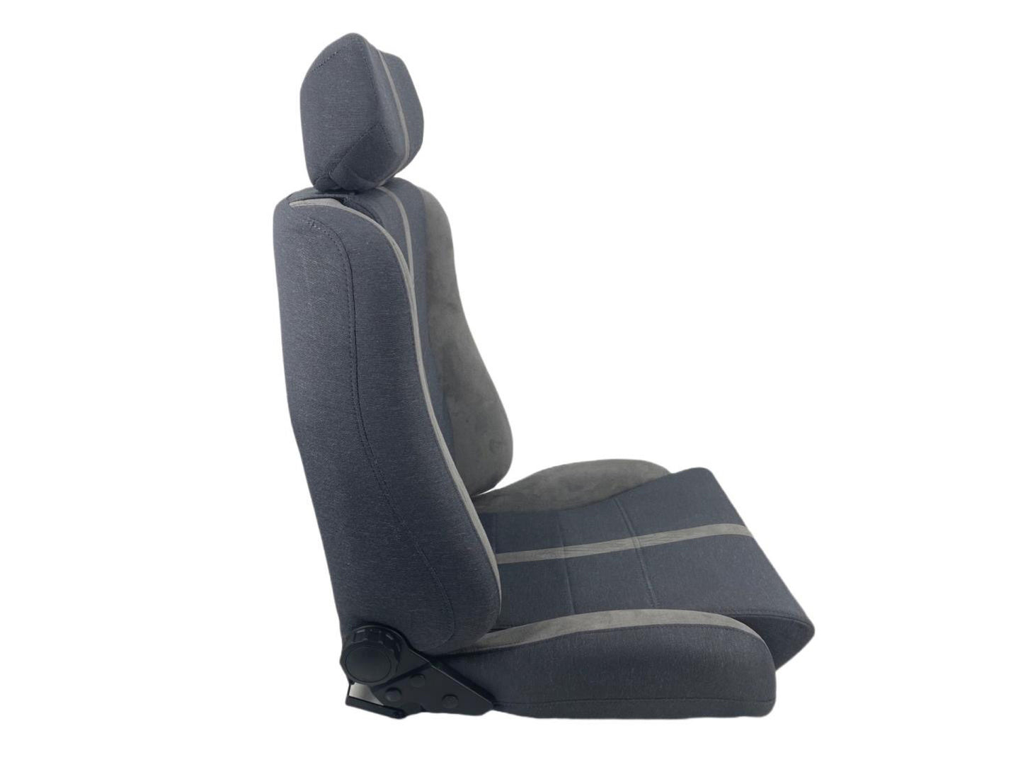 Autotecnica Ford Style Head Rest Sport Seat Grey Material Twin Adjusters - SP88XE