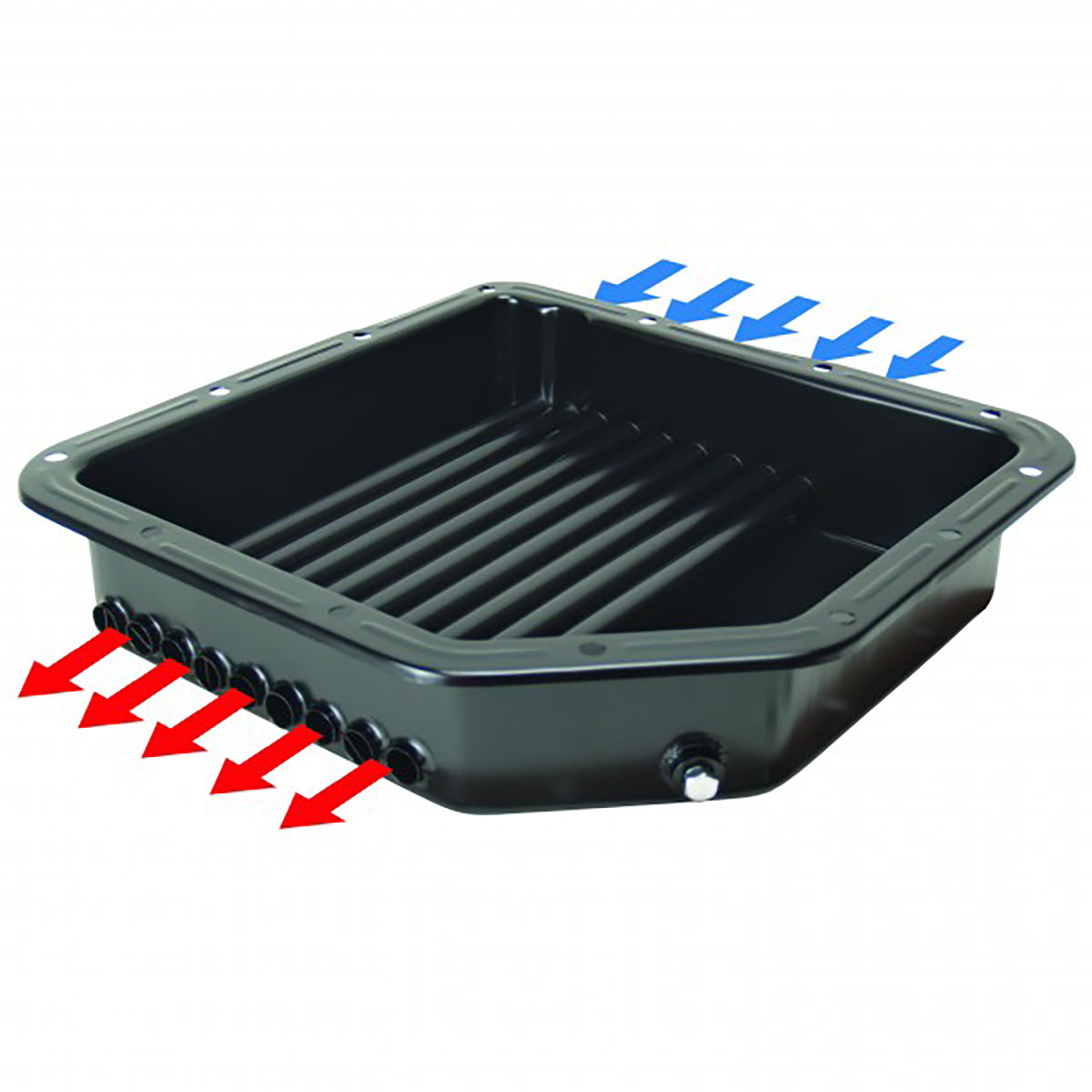 Derale Transmission Cooling Pan Suits GM TH350 Turbo350 Auto - 14200