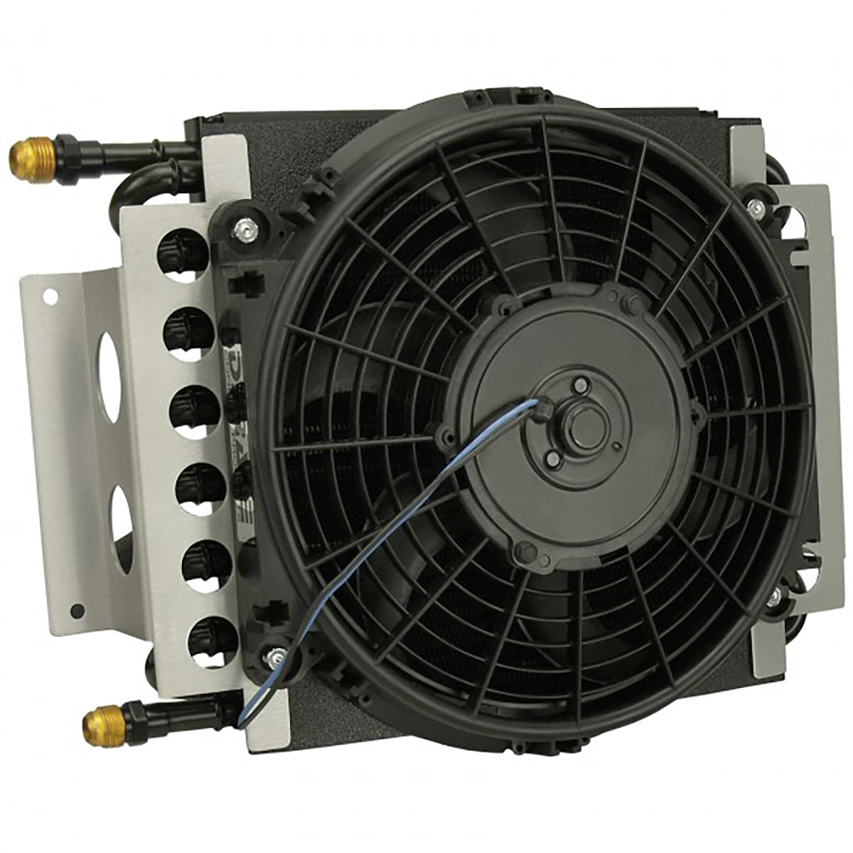 Derale Electra-Cool 16 Pass Remote Transmission Cooler Kit 8AN inlets - 15900