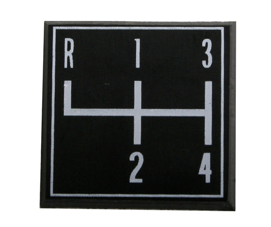Badge Shift Pattern Plate 4 Speed Indicator LJ GTR - 2815059
