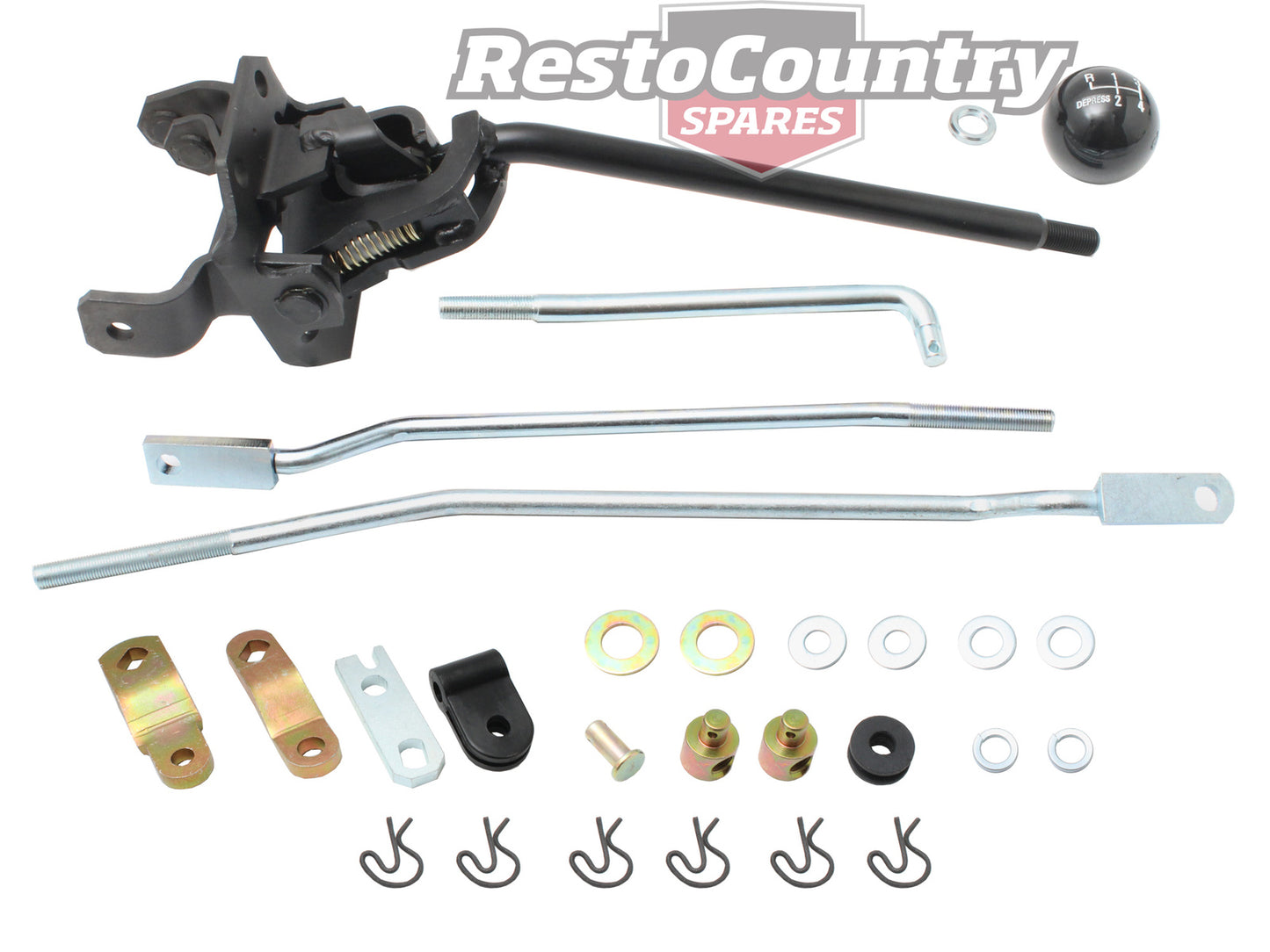 Shifter & Linkage Kit Aussie 4 Speed Bucket Seats - 2825519K