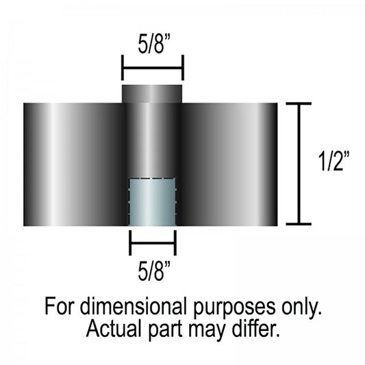 Derale Fan Spacer 1/2 Female 5/8 Pilot - 31500