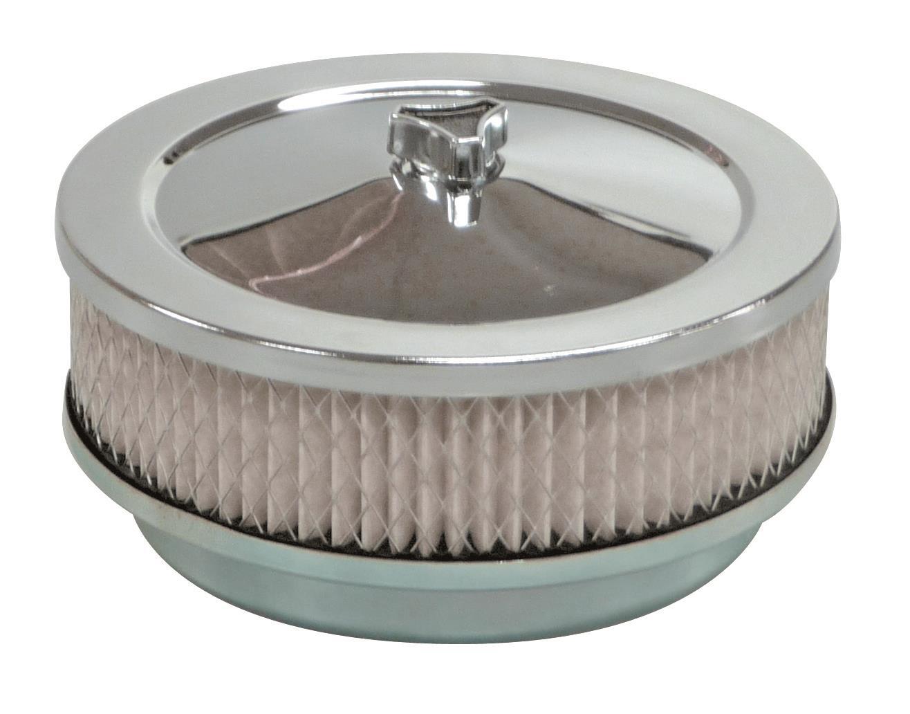 TFI Chrome Air Cleaner 6 3/8"X2" 59mm Stromberg - 446-101