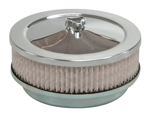 TFI Chrome Air Cleaner 6 3/8"X2" 59mm Stromberg - 446-101