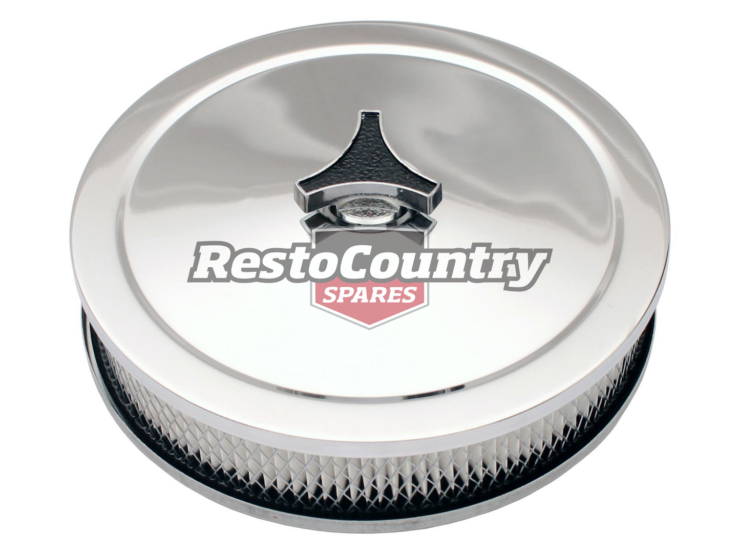 TFI Chrome Air Cleaner 9"X2" 130mm Holley - 456-921