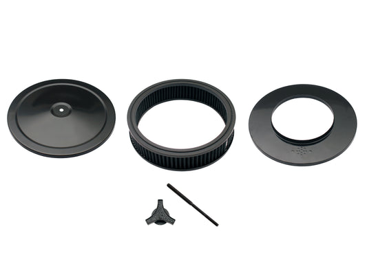 TFI Black Air Cleaner 9"X2" 130mm Holley - 456-921BLK