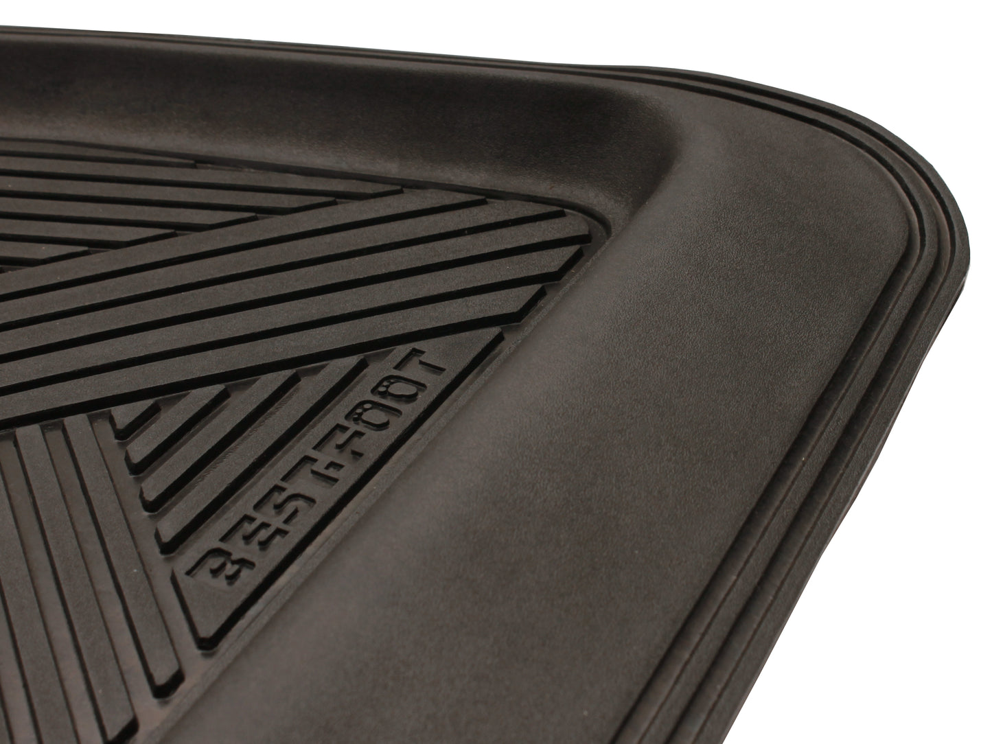 Proflex Mat Rubber Front Black Best Foot Set Of 2 - 52-700-2