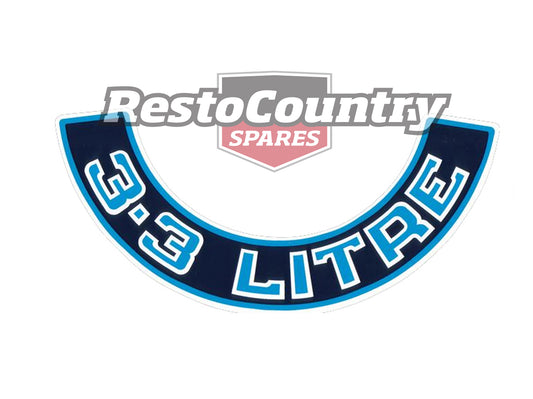 Decal VC VH WB Air Cleaner "3.3 Litre" Blue - 92004628