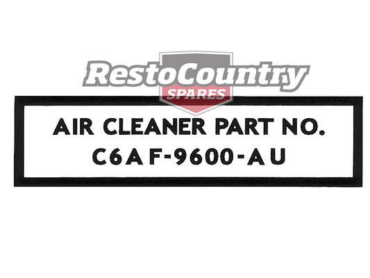 Decal Air Cleaner XR GT Rear - AD2000C