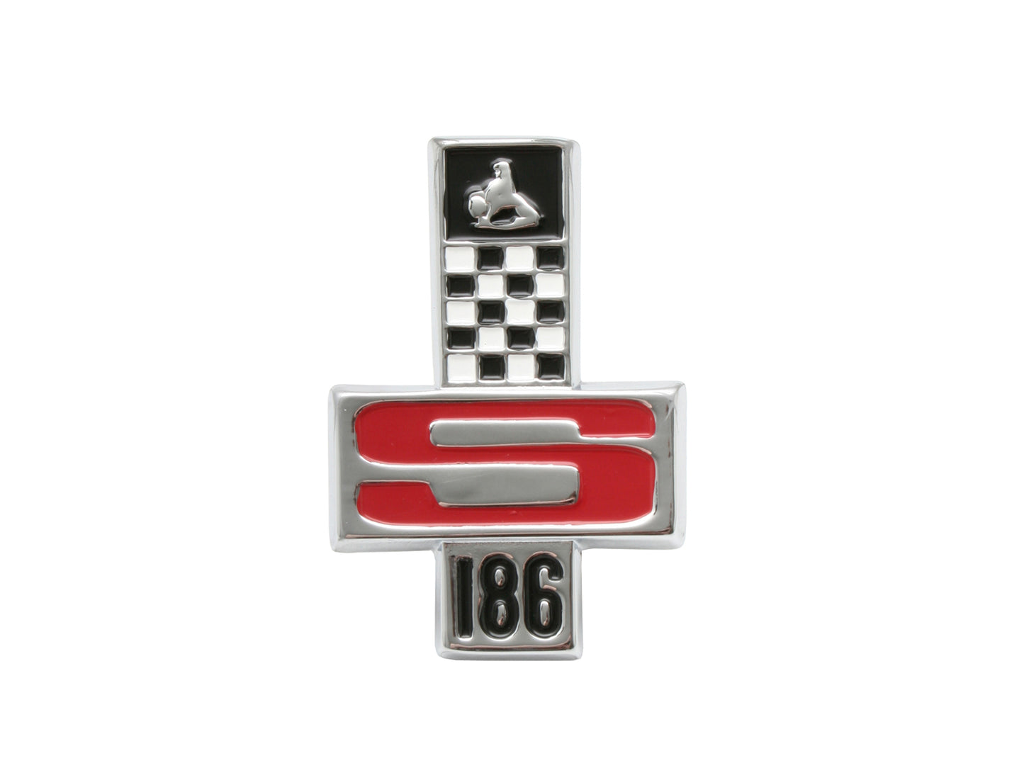 Badge "186s" HR Fender Boot HG 6 Cyl GTS Fend Boot - B1040