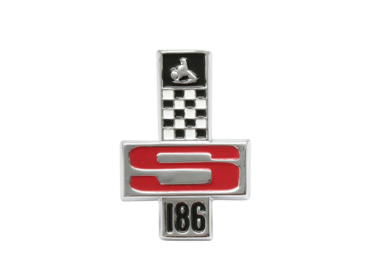 Badge "186s" HR Fender Boot HG 6 Cyl GTS Fend Boot - B1040