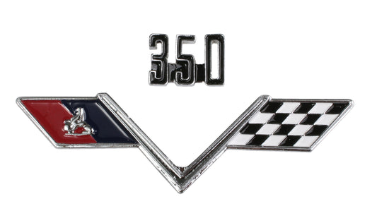 Badge "350" Engine Size And Flags Kit HT HG - B1094