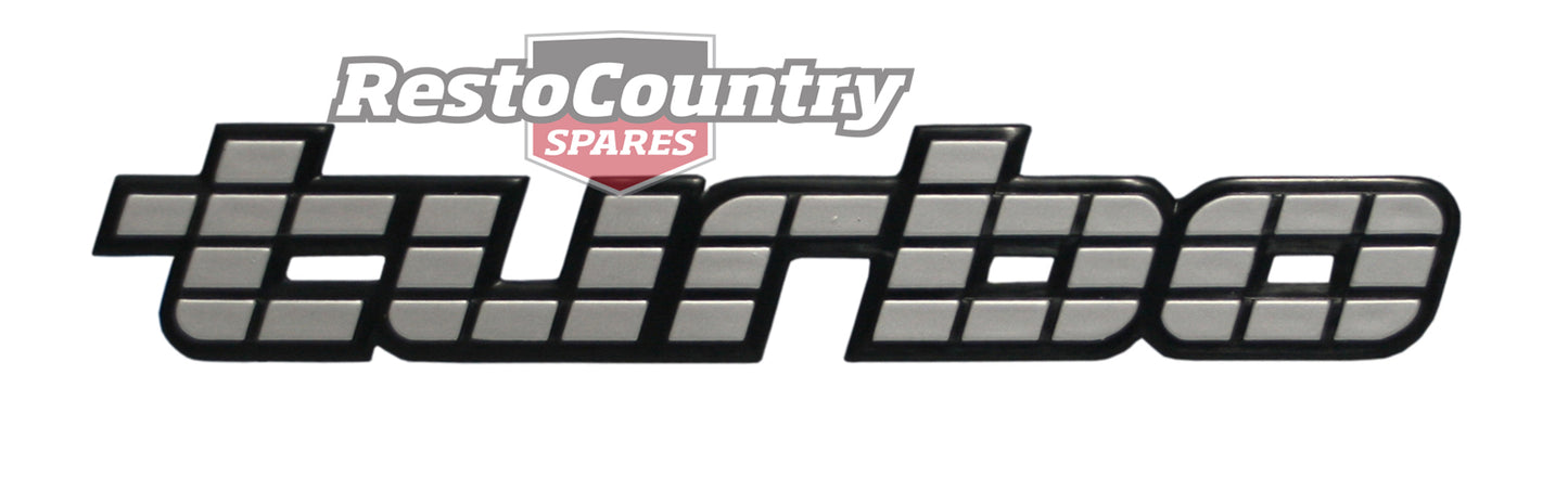 Badge "Turbo" VL Boot & Tailgate Commodore Calais - B1100