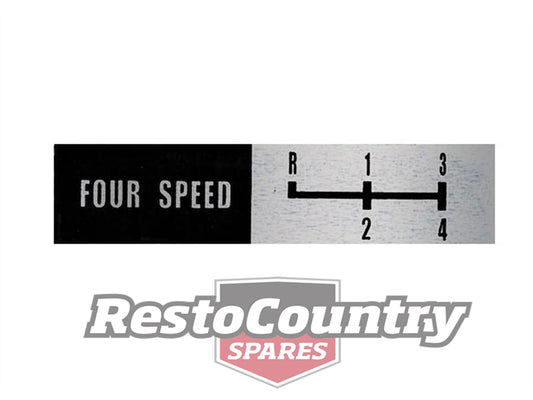 Badge Console Insert 4speed Pattern HQ HJ LH LX - B1105