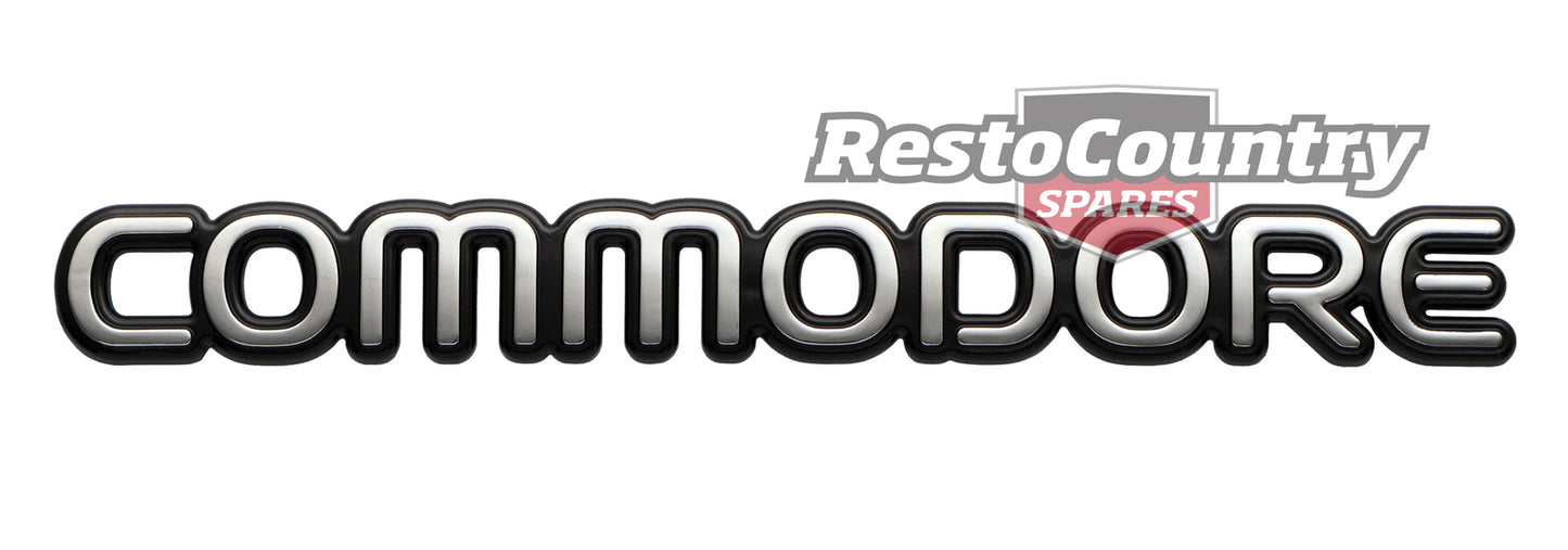 Badge "Commodore" Boot Rear End Panel VP VR Commodore Chrome - B1178