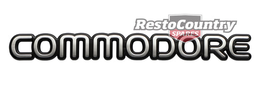 Badge "Commodore" Boot Rear End Panel VP VR Commodore Chrome - B1178