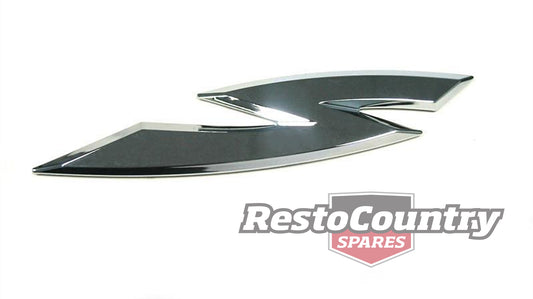 Badge "S" Chrome Boot Lid & Rear Doors VY Comm S - B1239