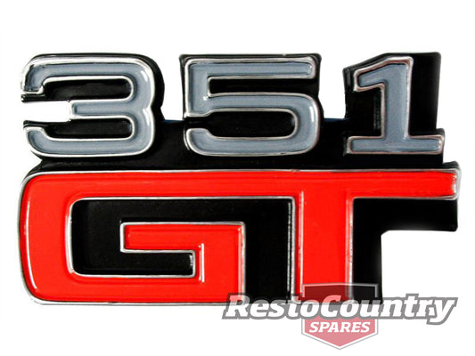 Badge "351 GT" XA GT Fender Coupe Rear Panel - B2019