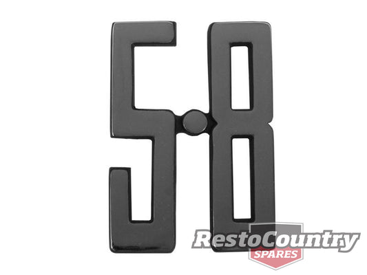 Badge "5.8" Chrome Fender XC 5.8l Excluding GS Cobra - B2023