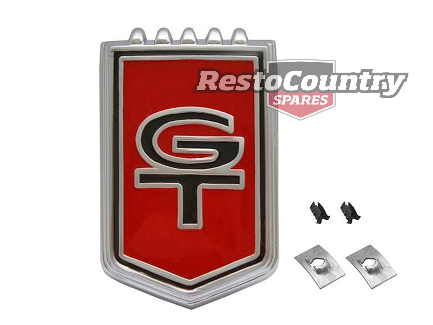 Badge Grille Roof Or Boot "GT" Shield XR GT - B2037