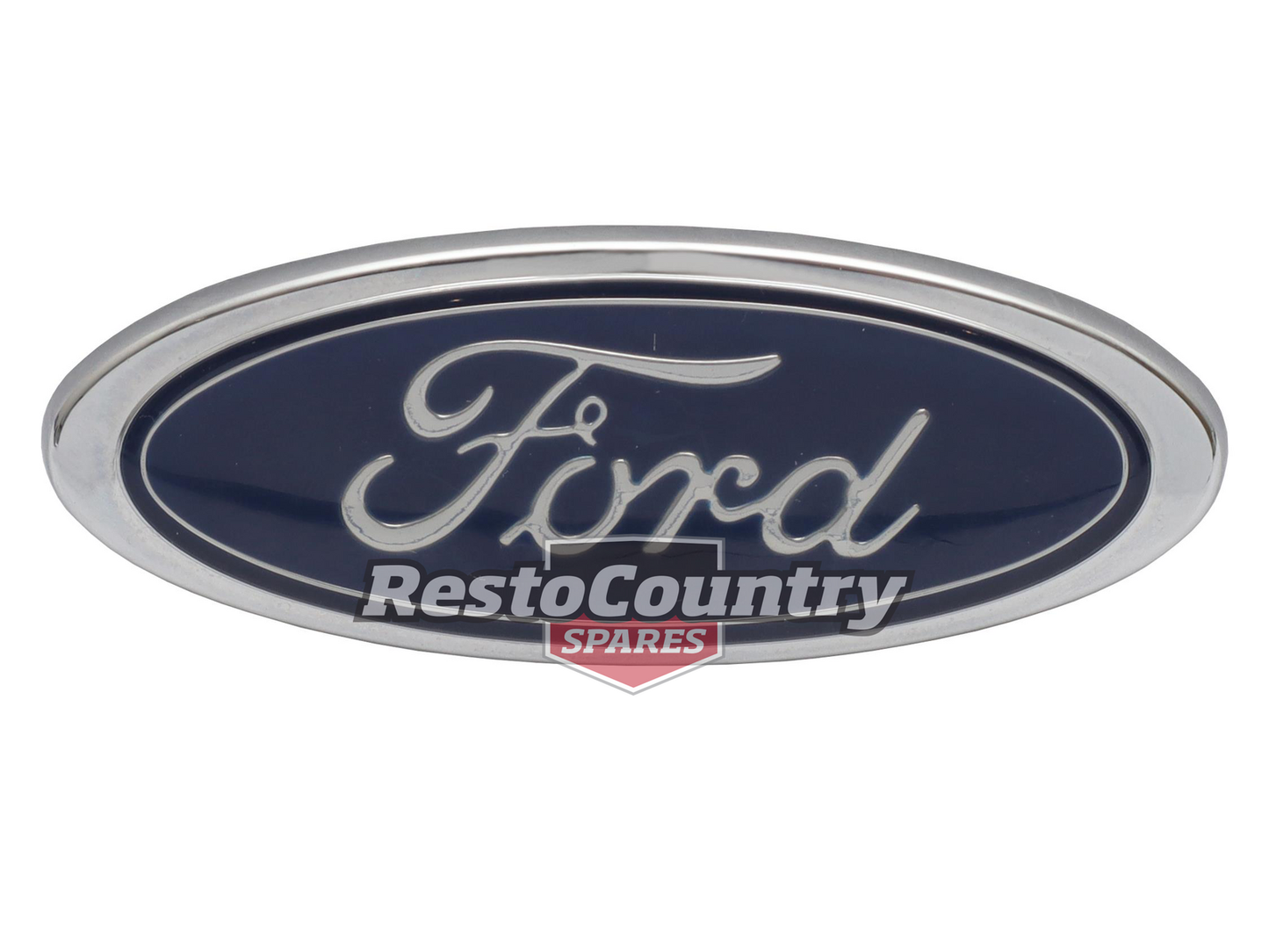 Badge "Ford" Oval 90mm Dark Blue EB ED EF EL XH - B2040