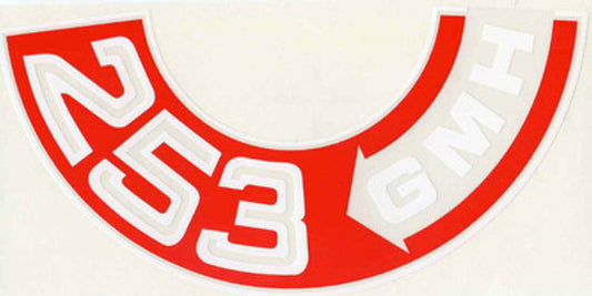Decal HT HG HQ Air Cleaner "253 GMH" - BD1049