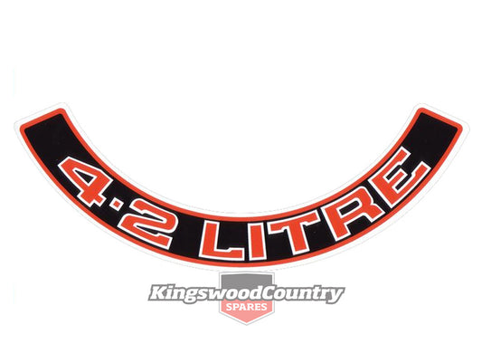 Decal HZ VB Commodore Air Cleaner "4.2 Litre" - BD1051