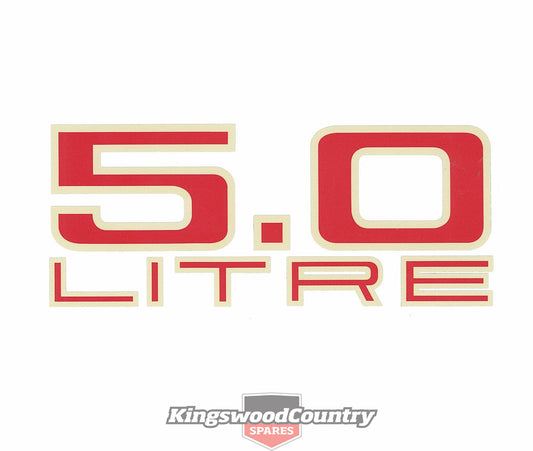 Decal 5.0 Litre Air Cleaner LH Torana And HJ 5 Ltr - BD1053
