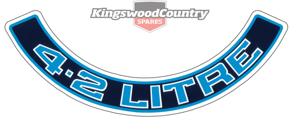 Decal Air Cleaner "4.2 Litre" (Blue) WB VC VH - BD1061