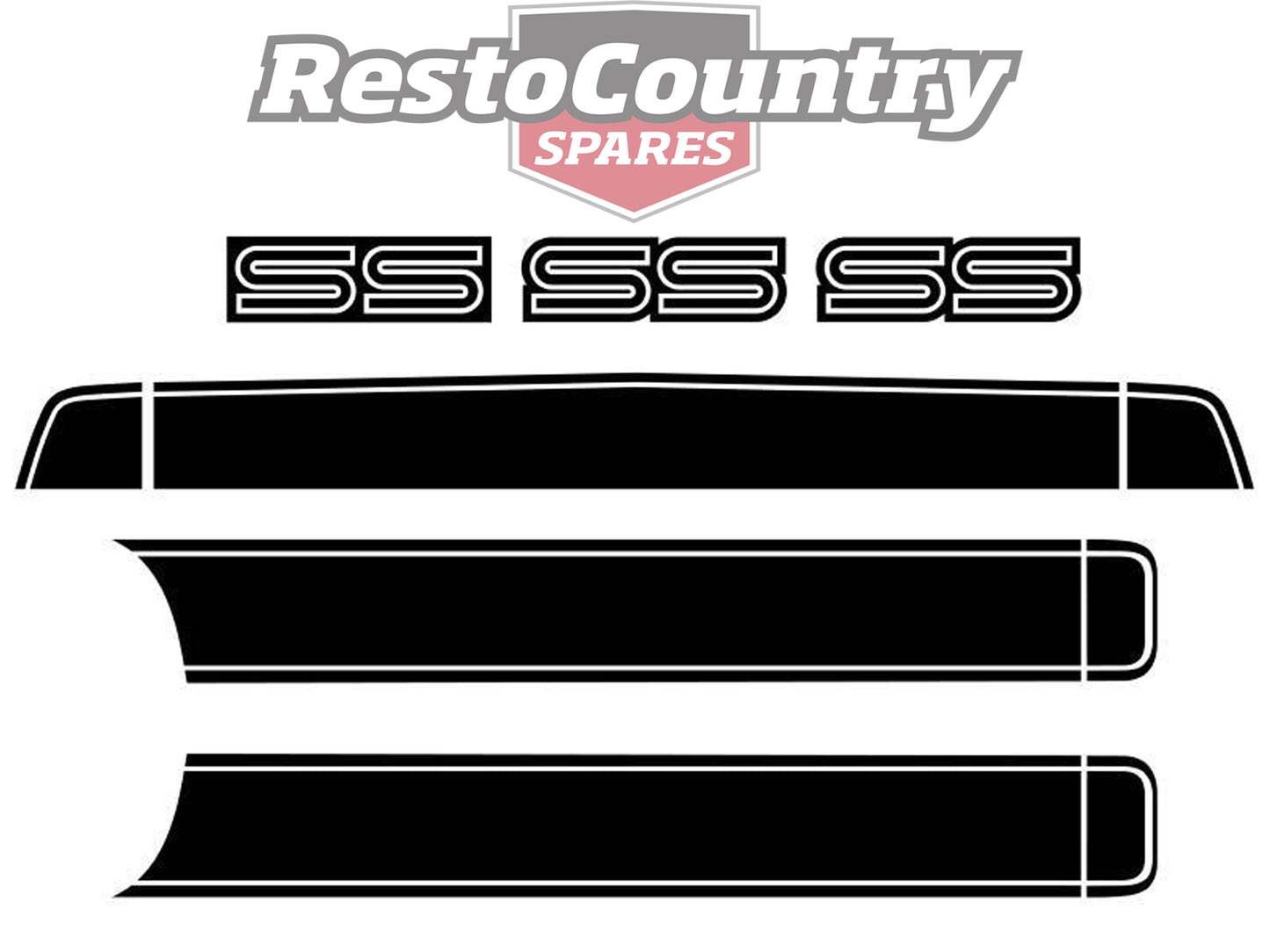 Decal Body Stripe Kit HQ SS (10pce) - BD1200