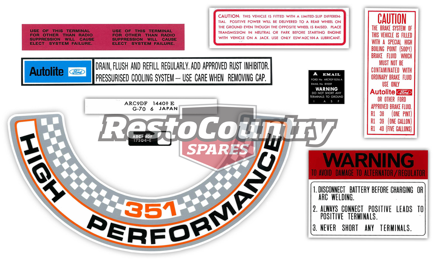 Decal Kit XW GT 351 Windsor - BD2037