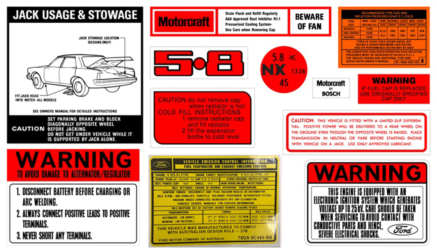 Decal Kit XD ZJ 5.8 V8  - BD2077