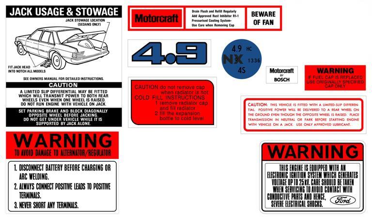 Decal Kit XE ZK 4.9 V8 - BD2078