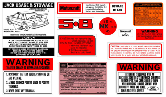 Decal Kit XE ZK 5.8 V8 - BD2079