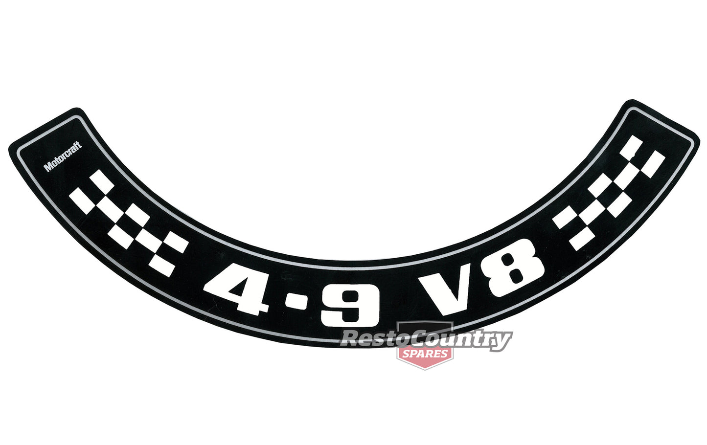 Decal "4.9 V8" Air Cleaner XC ZH - BD4371