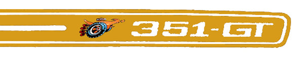Decal Stripe Kit XY Falcon GT Sedan Gold - BD4378