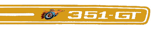 Decal Stripe Kit XY Falcon GT Sedan Gold - BD4378
