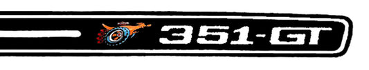 Decal Stripe Kit XY Falcon GT Sedan Black - BD4379