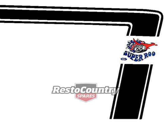 Decal Stripe Kit XW Falcon GT Sedan Black - BD4414