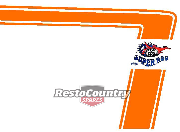Decal Stripe Kit XW GT Sedan Orange Non Reflective - BD4458