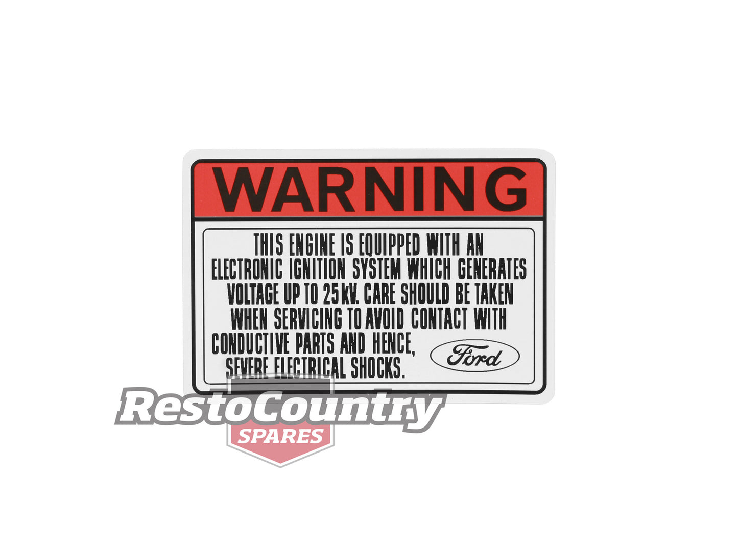 Decal Electronic Ignition System Warning XC XD XE - BD4461