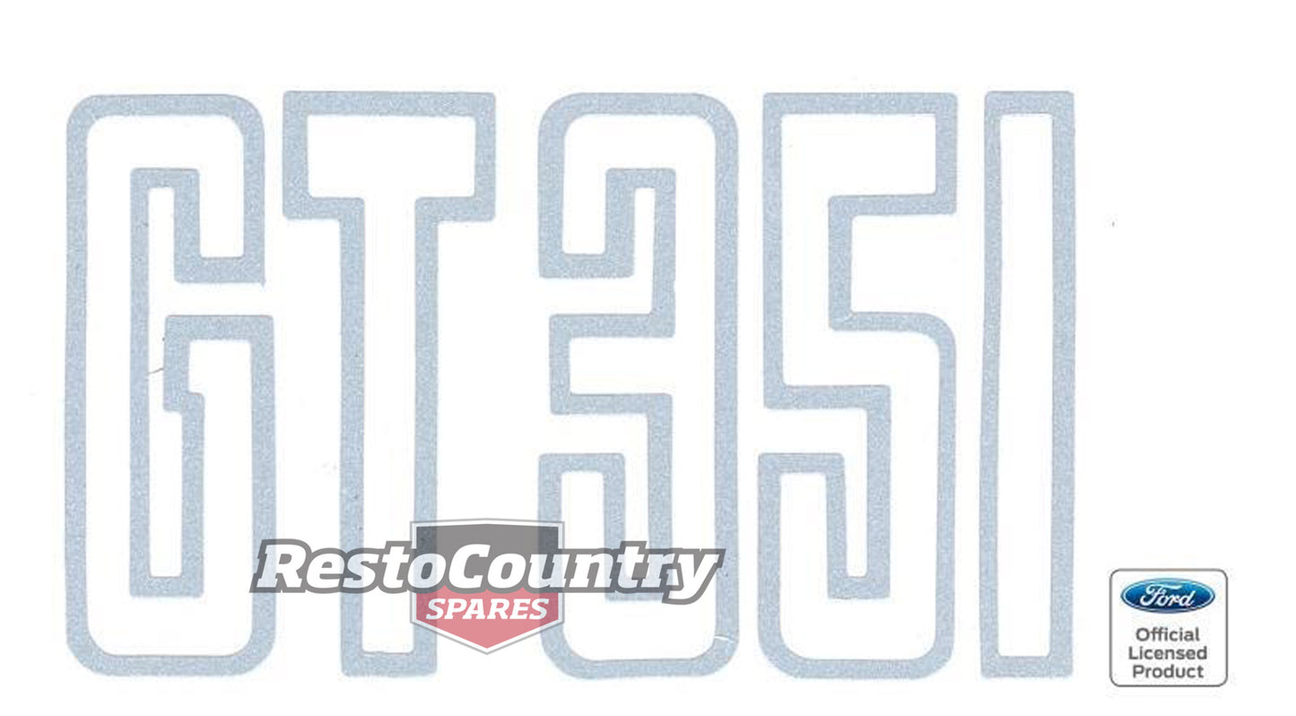Decal XB GT Boot Silver "GT 351" - BD4581