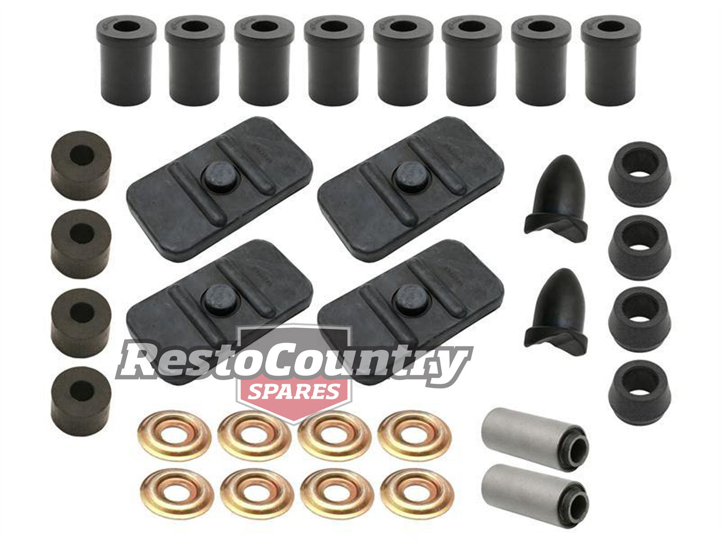 Suspension Rubber Kit Rear HD HR Ute Panel Van - BKR1012