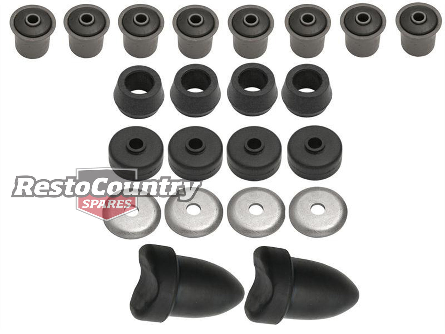 Suspension Rubber Kit Rear LC Wth Long Bump Rubber - BKR1018