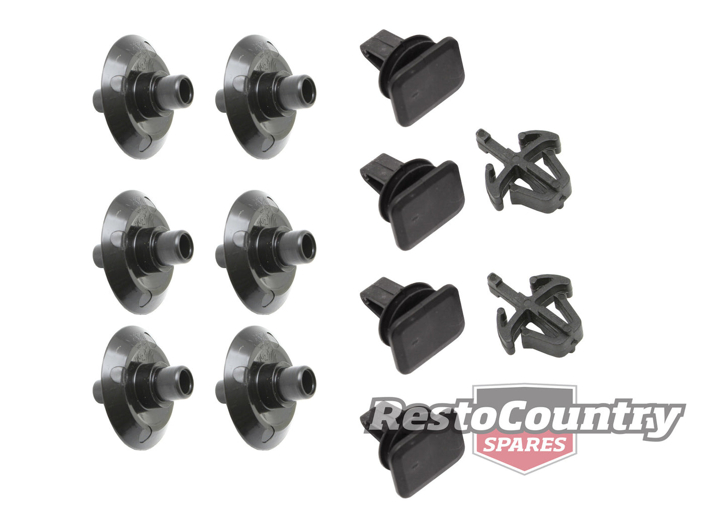 Bumper Bar Front Moulding Clip Kit VL Commodore Exc Calais - BMC1306