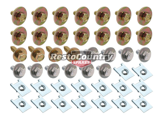 Fender Mounting Bolt Kit VN VG Commodore w/o Bonnet Struts - CBM1016