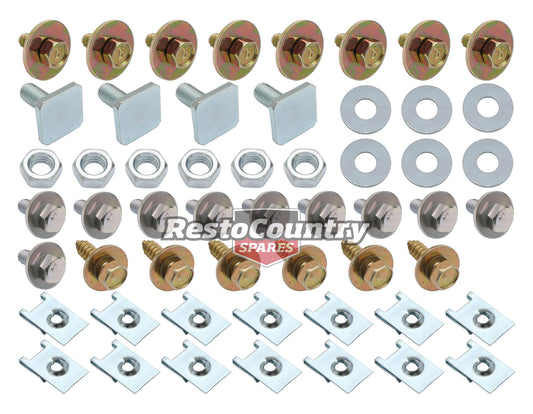 Fender Mounting Bolt Kit VN VG VP VQ Commodore with Bonnet Struts - CBM1017