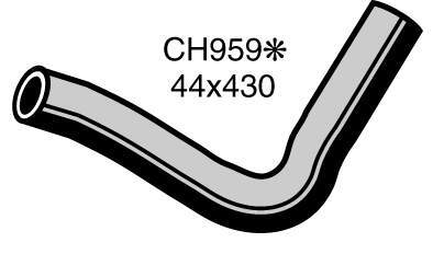 Hose Radiator Lower XW XY ZC ZD 351 Cleveland - CH959